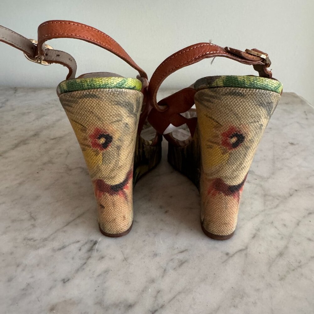 Vintage Valentino Wedge Sandals - Picture 7 of 8